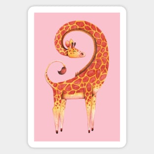 giraffe circle neck Magnet